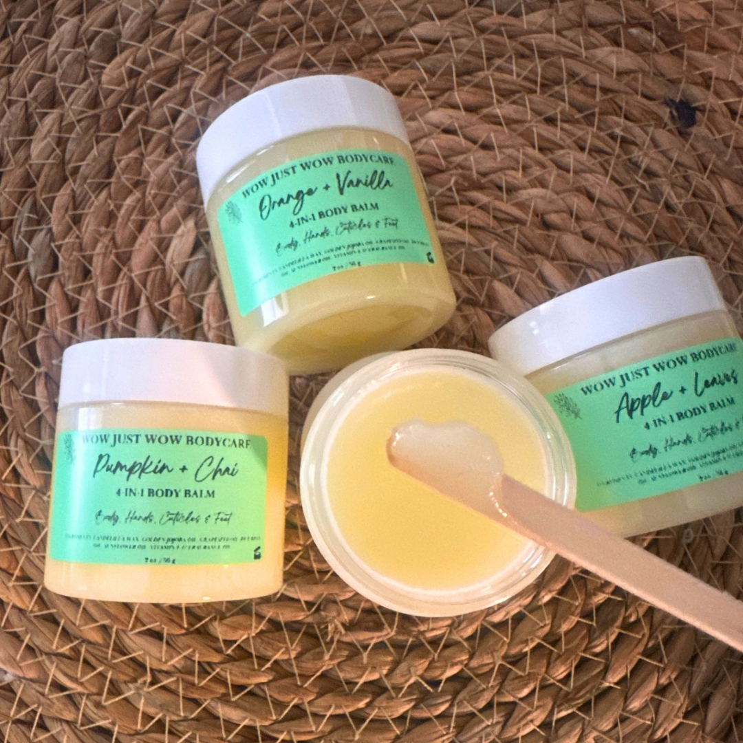 All Natural 4-IN-1 Glow Body Balm: Lock In Deep Moisture & Repair Dry Skin
