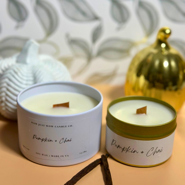 PUMPKIN + CHAI  AUTUMN/FALL CANDLE