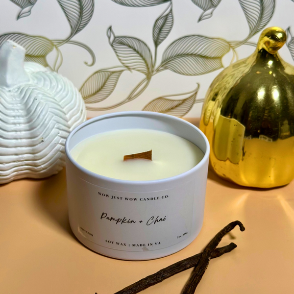 PUMPKIN + CHAI  AUTUMN/FALL CANDLE