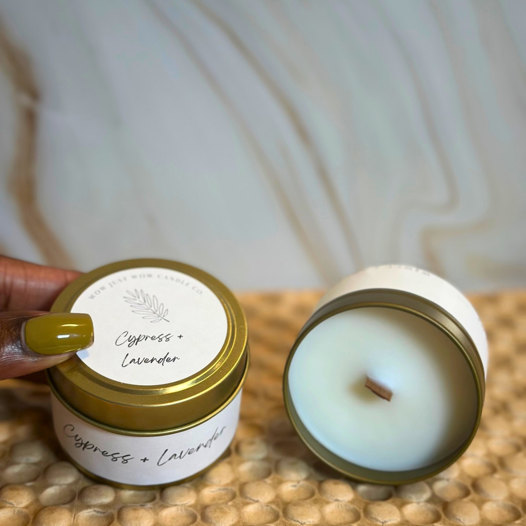 Cypress and Lavender Spa Candle