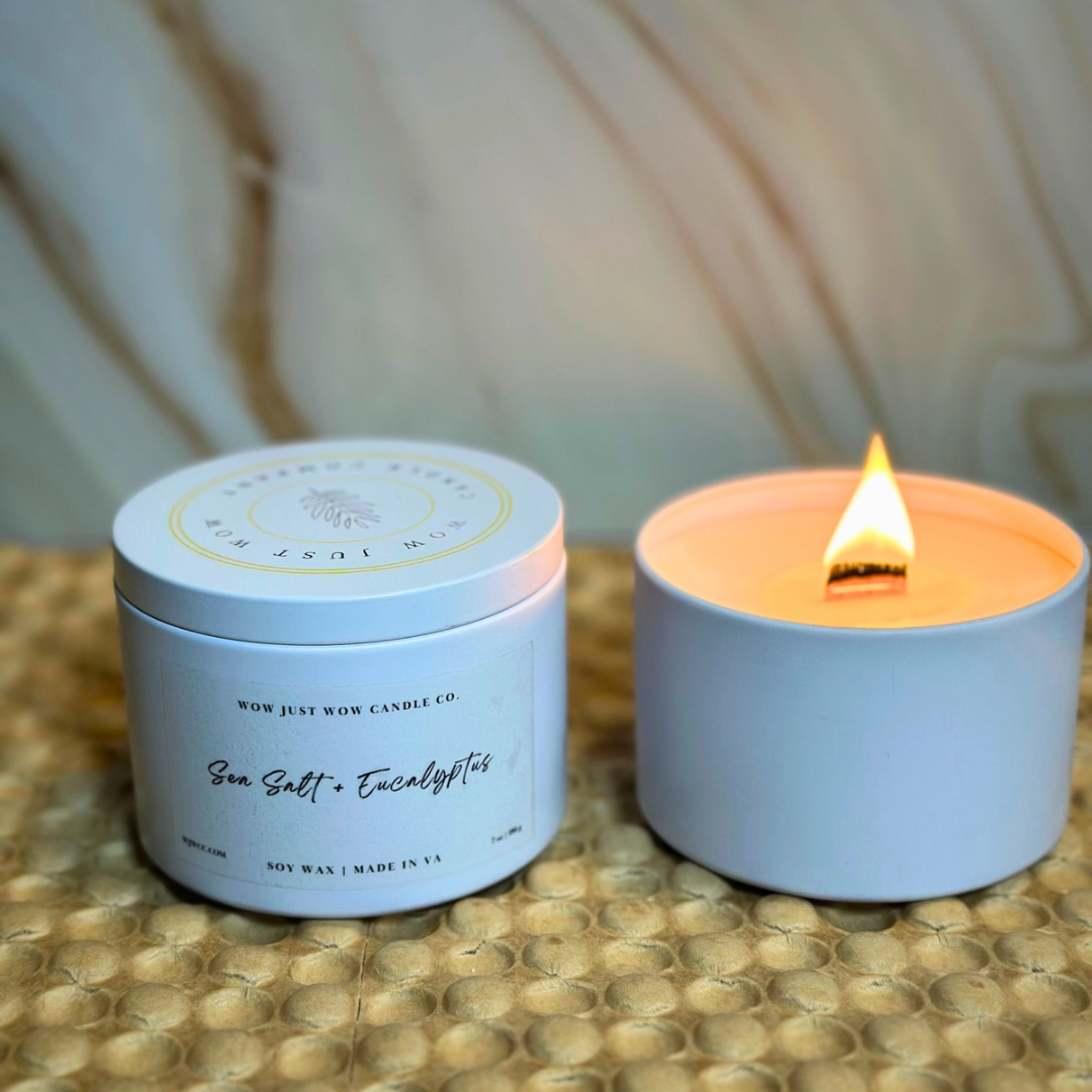 Sea Salt and Eucalyptus Spa Candle