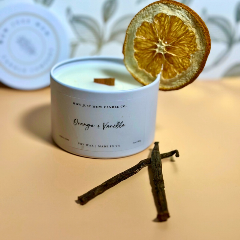 ORANGE + VANILLA CANDLE AUTUMN/FALL EDITION