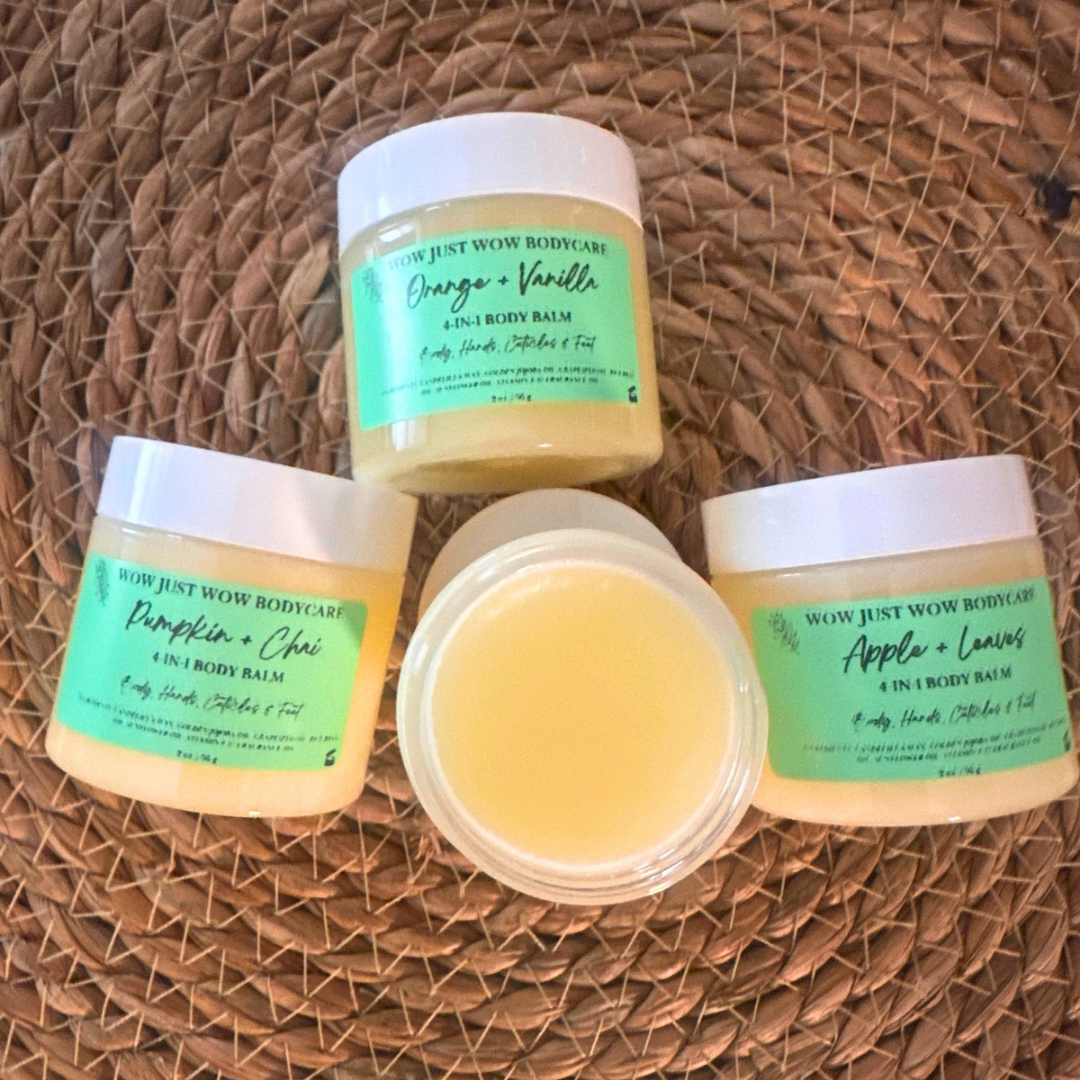 All Natural 4-IN-1 Glow Body Balm: Lock In Deep Moisture & Repair Dry Skin