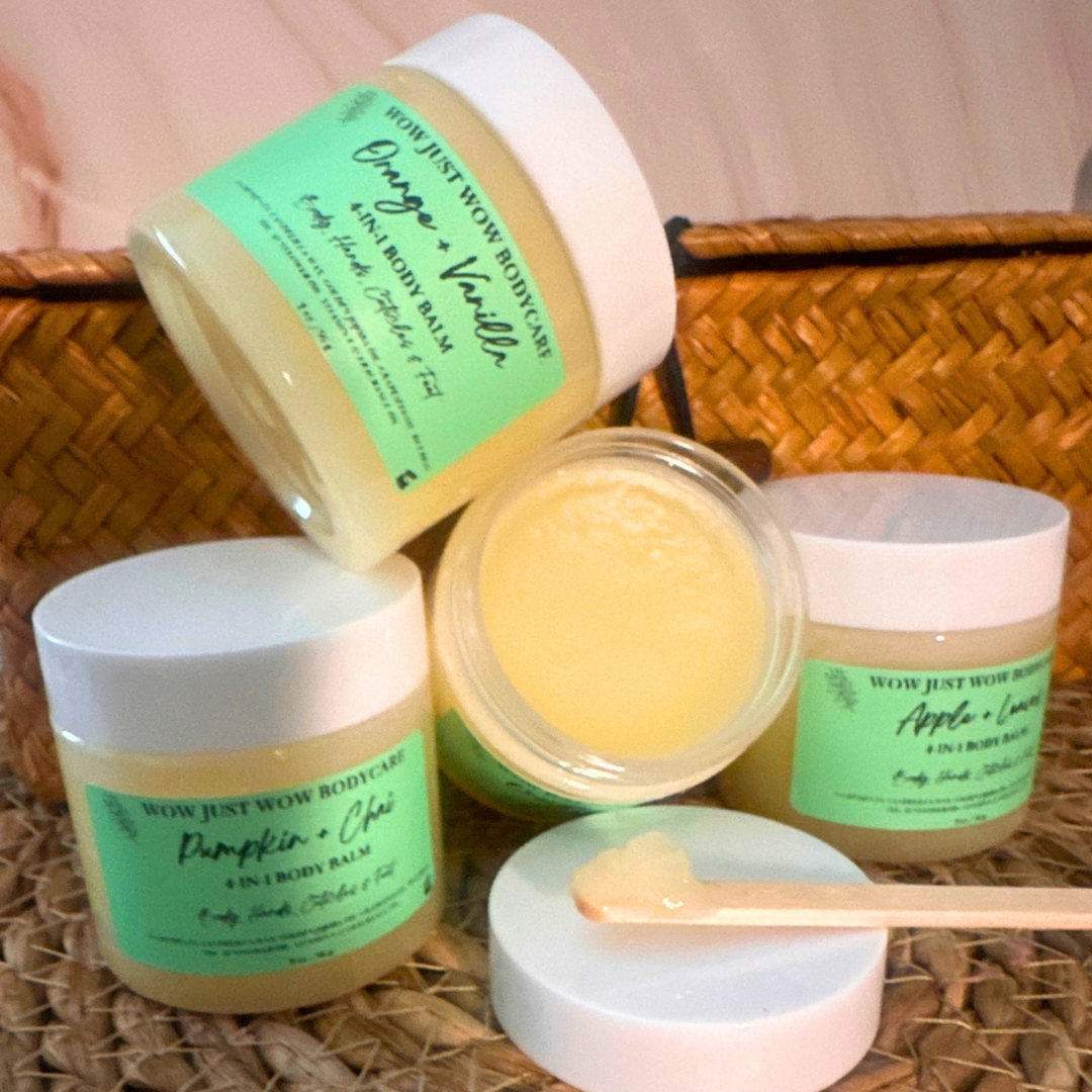 All Natural 4-IN-1 Glow Body Balm: Lock In Deep Moisture & Repair Dry Skin