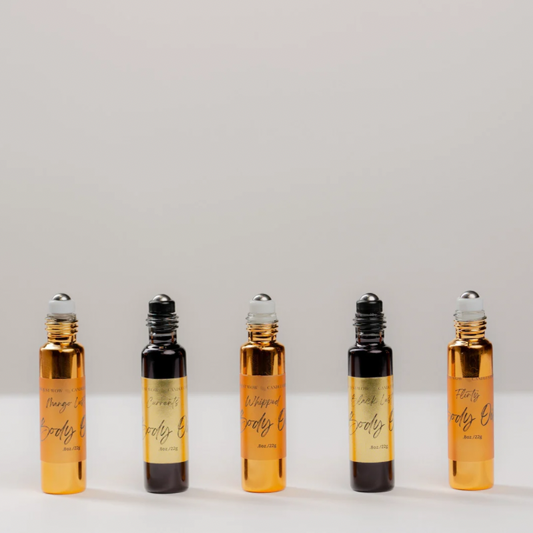 Roll-On Parfum Oils: Long-lasting travel-sized parfum oil rollerball for everyday fragrance on the go.