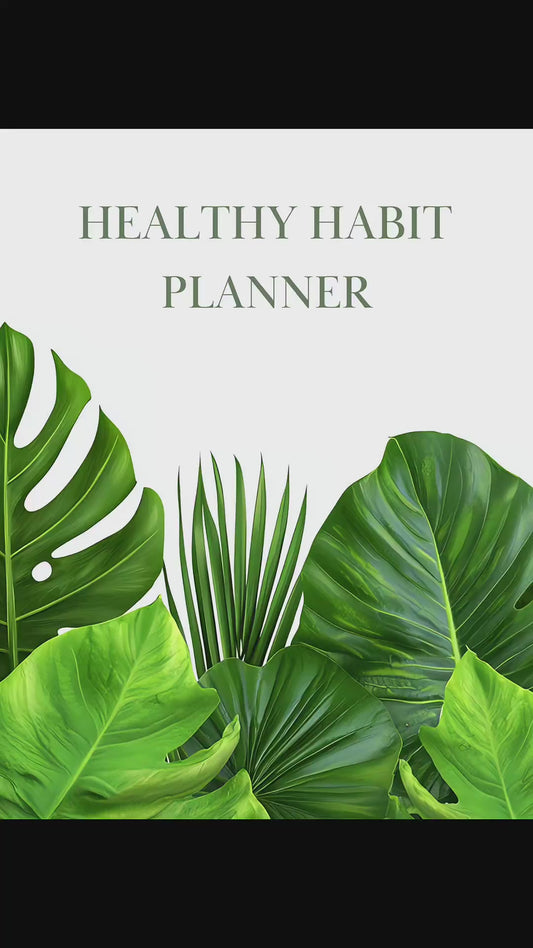 The Ultimate Digital Healthy Habit Planner Month-At-A-Glance Journal
