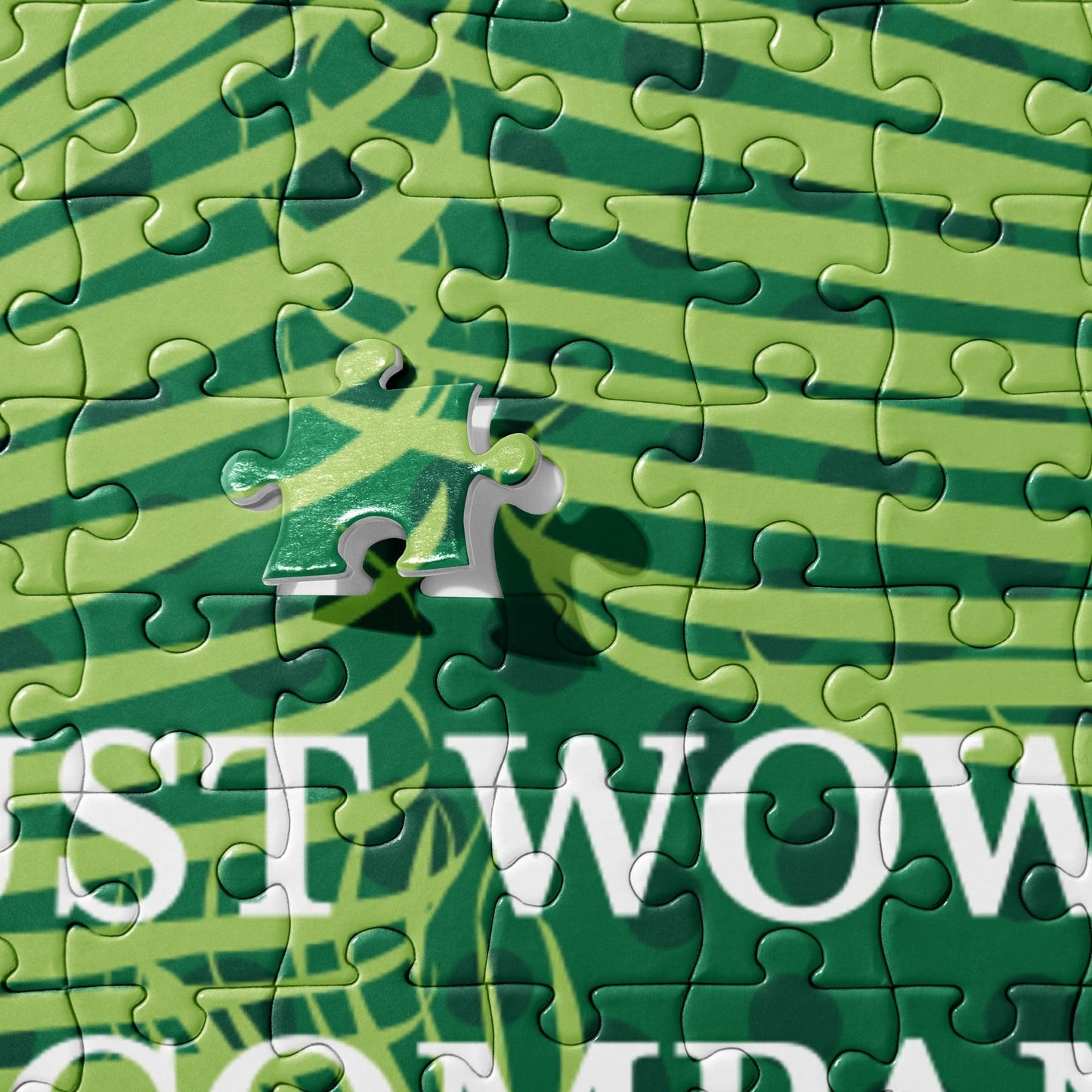 Green Spa Leaf Jigsaw Puzzle: Relax, Unwind, and Piece Together Serenity