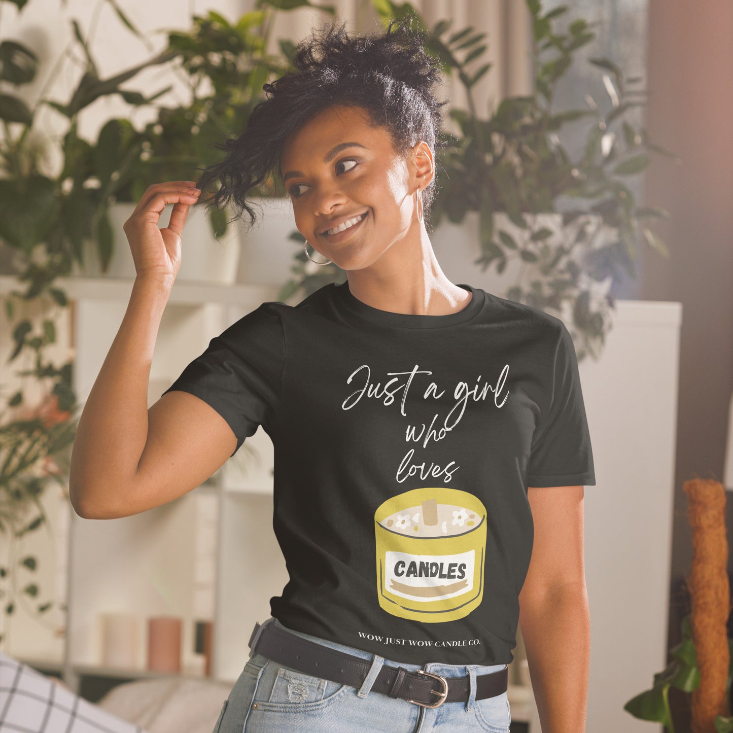 Just a Girl Who Loves Candles Short Sleeve T Shirt