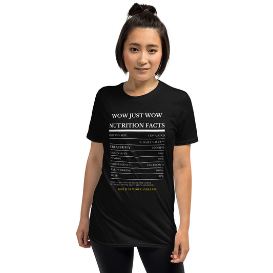 Nutrition Facts Short-Sleeve Unisex T-Shirt