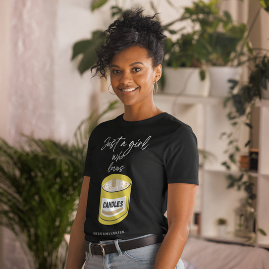 Just a Girl Who Loves Candles Short Sleeve T Shirt
