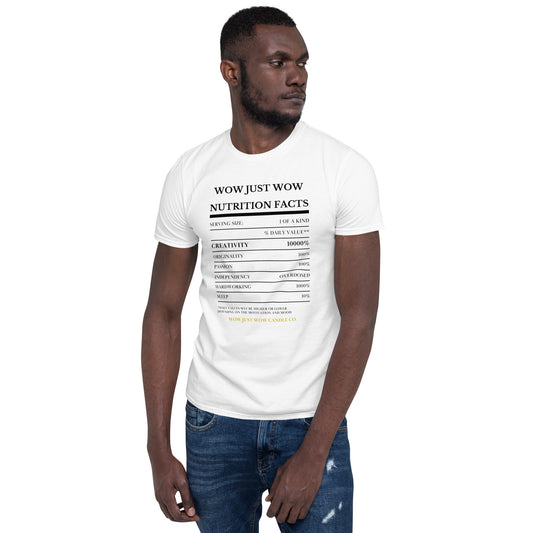 Nutrition Facts Short-Sleeve Unisex T-Shirt